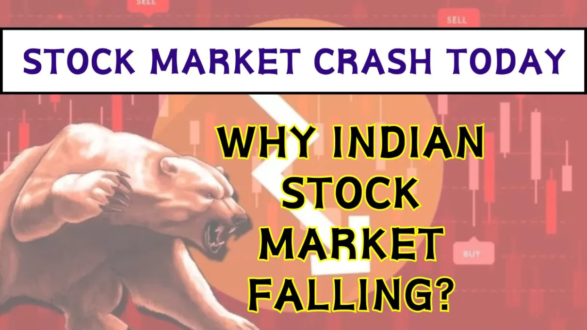 What is the reason for stock market crash in india today?