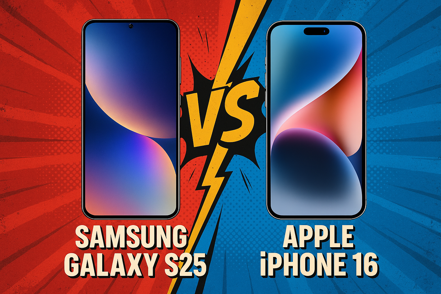 galaxy s25 Vs iphone 16