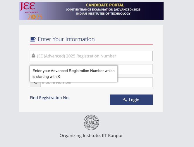 JEE Advanced Admit Card 2025
