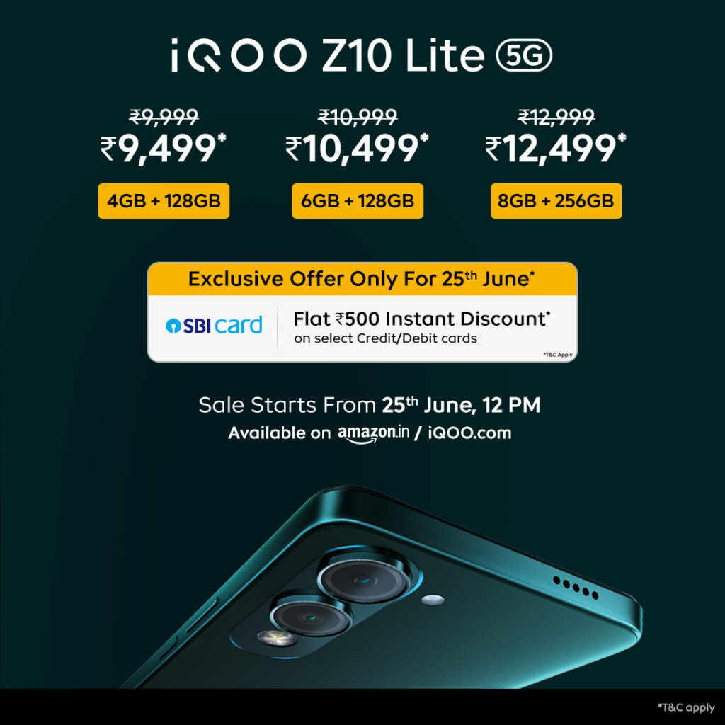 iQOO Z10 Lite 5G: Bank discounts