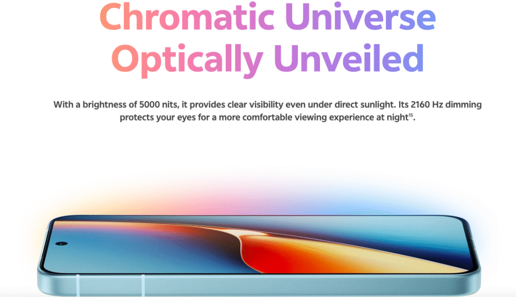 Vivo X200 FE: Display and Resolution